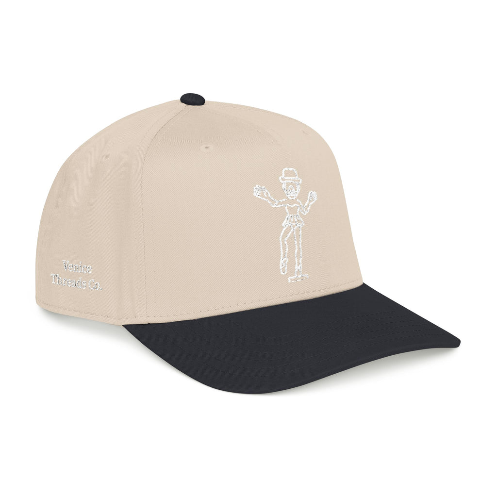 Ballerina Clown Embroidered Cap White