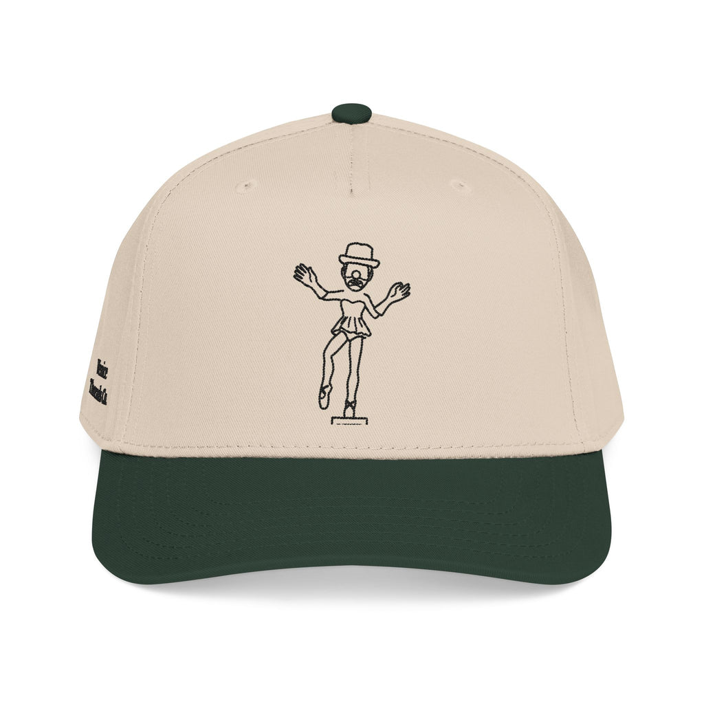 Ballerina Clown Embroidered Cap Black
