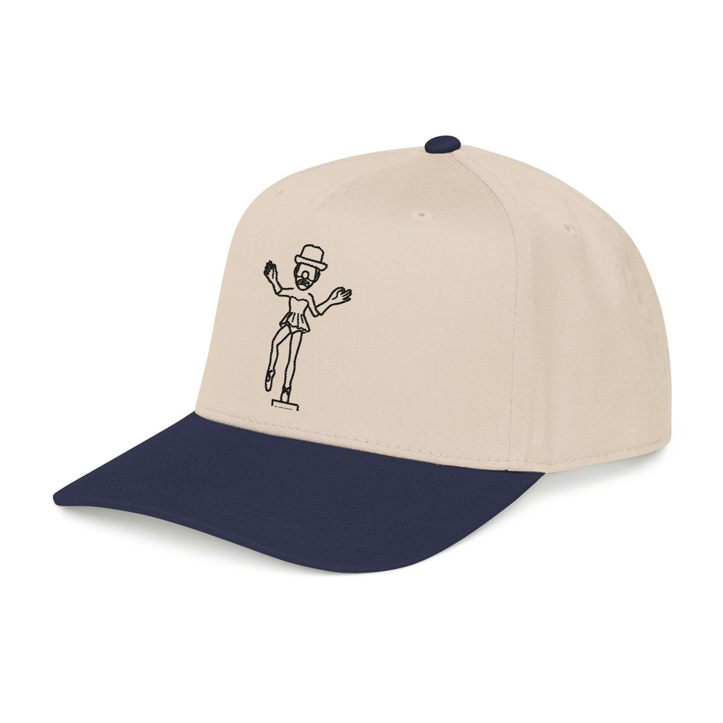 Ballerina Clown Embroidered Cap Black