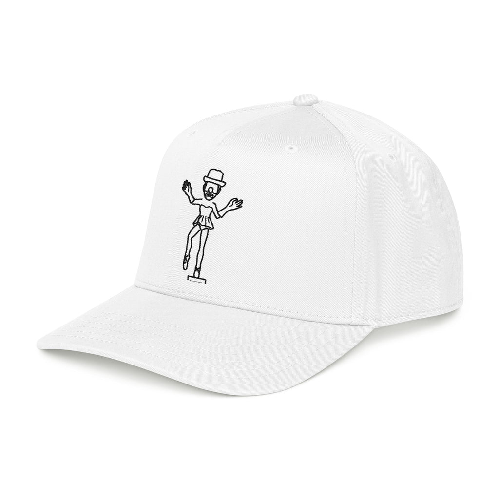 Ballerina Clown Embroidered Cap Black