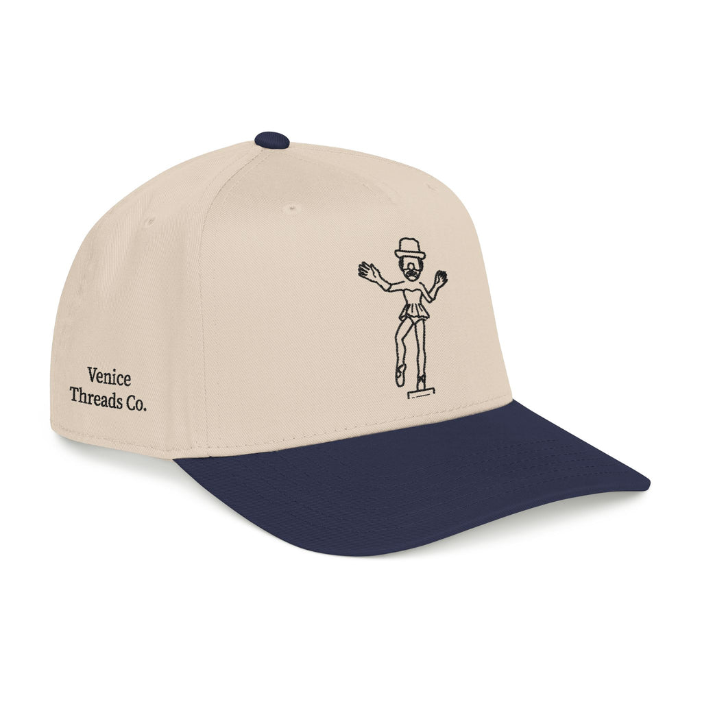 Ballerina Clown Embroidered Cap Black