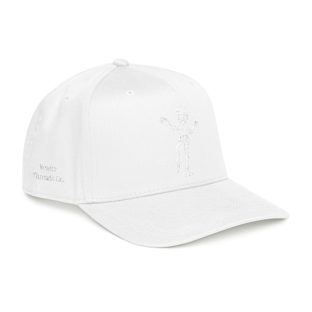 Ballerina Clown Embroidered Cap White