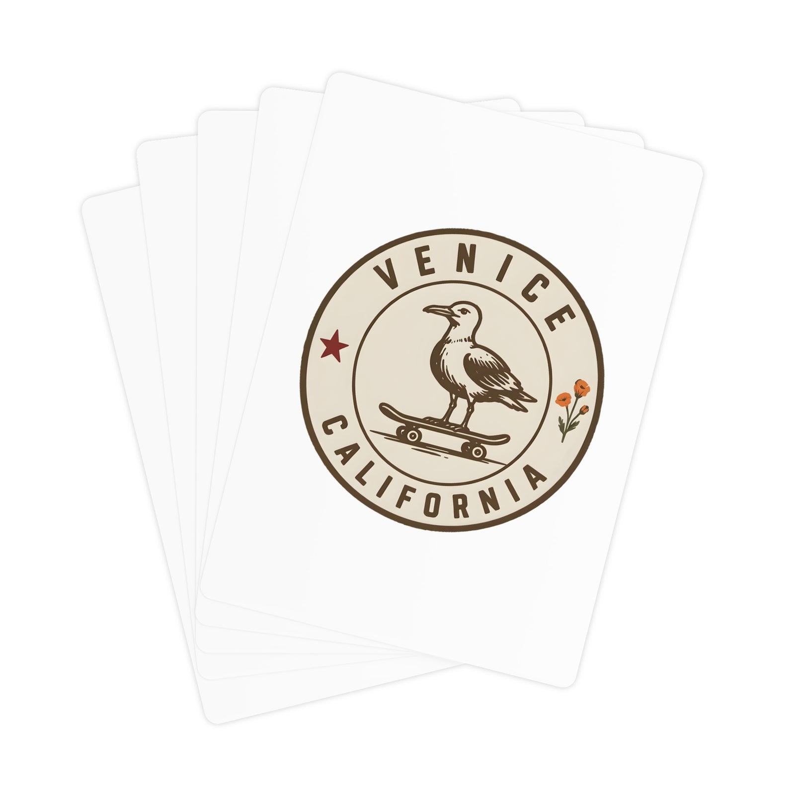 Seagull Skateboard Poker Cards Classic