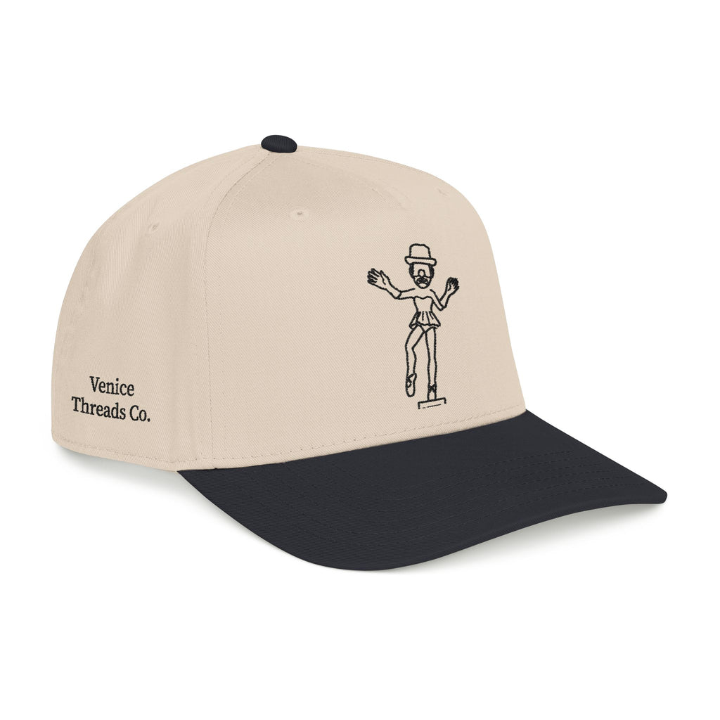 Ballerina Clown Embroidered Cap Black