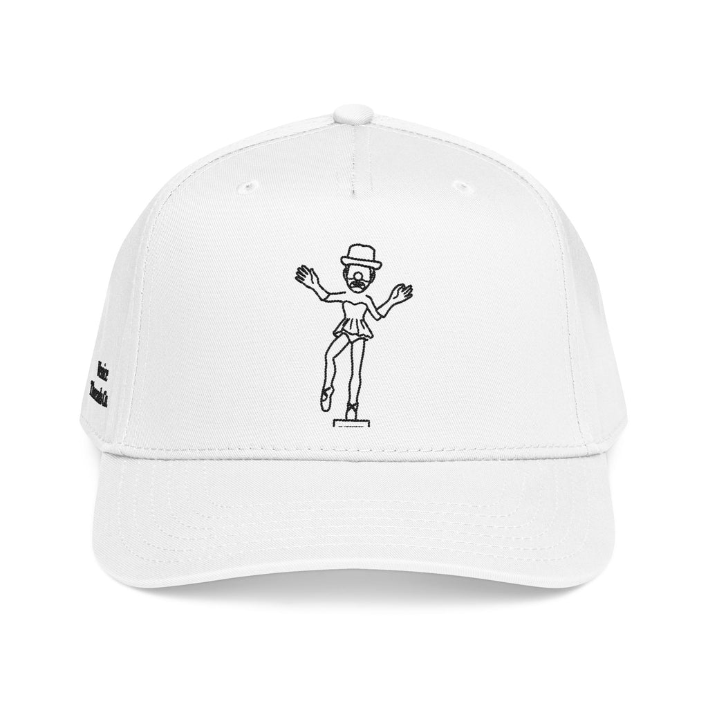 Ballerina Clown Embroidered Cap Black