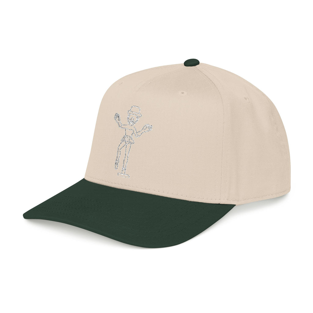 Ballerina Clown Embroidered Cap White