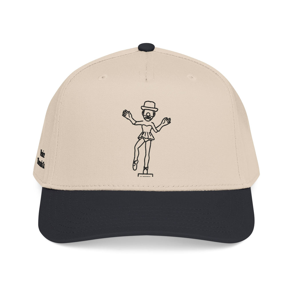 Ballerina Clown Embroidered Cap Black
