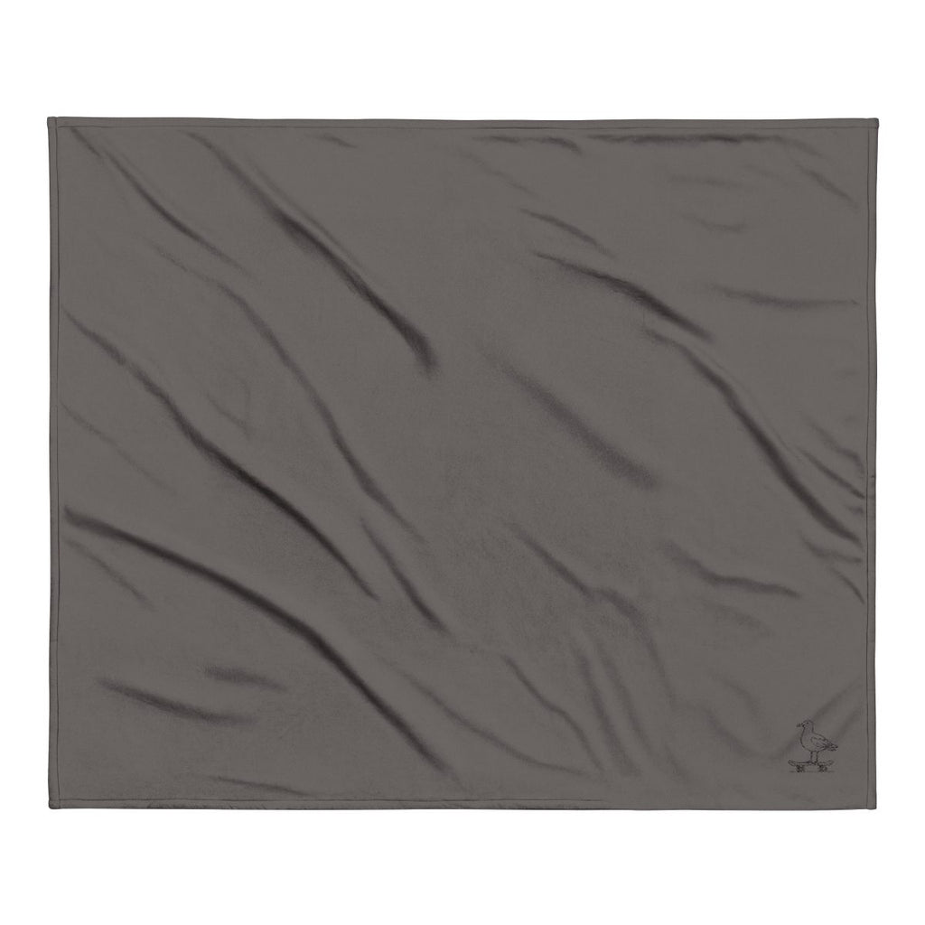 Seagull Skateboard Sherpa Blanket